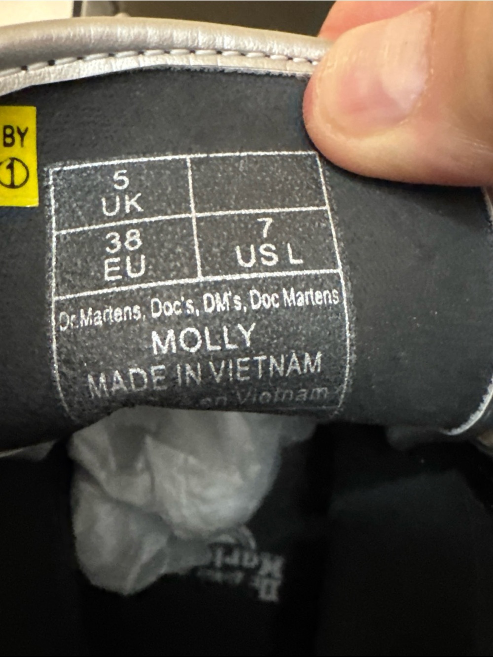 Dr. Martens Women's Molly Platform Retro Quad Black Patent Lamper US 7 RARE!!! - Picture 7 of 10